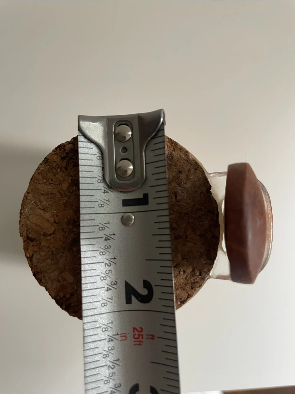 Small Glass Jar with Cork Lid & Wooden Spoon